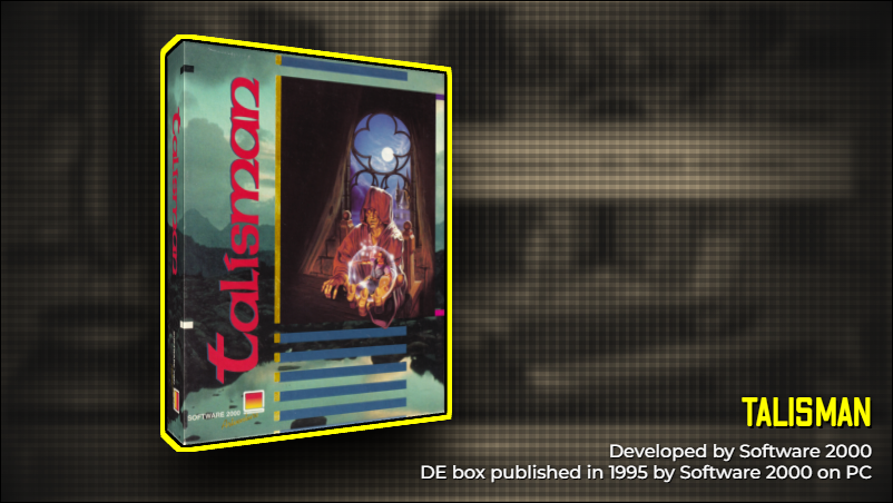 Hi-res 3D box of Talisman (1995, PC, DE) available at https://bigboxcollection.com