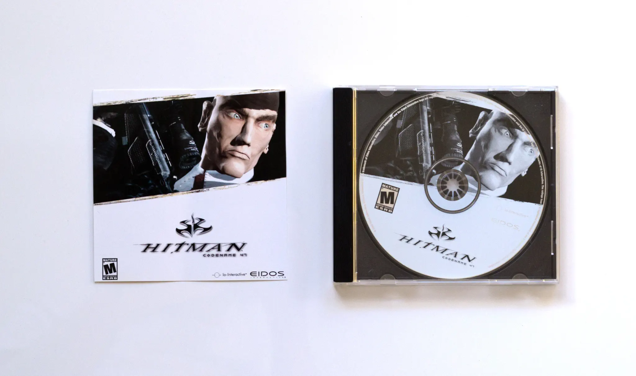 Photo of the content of Hitman: Codename 47 (2000, PC, US) Photo of the content of Hitman: Codename 47 (2000, PC, US); developed by Io-Interactive A/S, published by Eidos Interactive, Inc.; Hi-res 3D box available at https://bigboxcollection.com