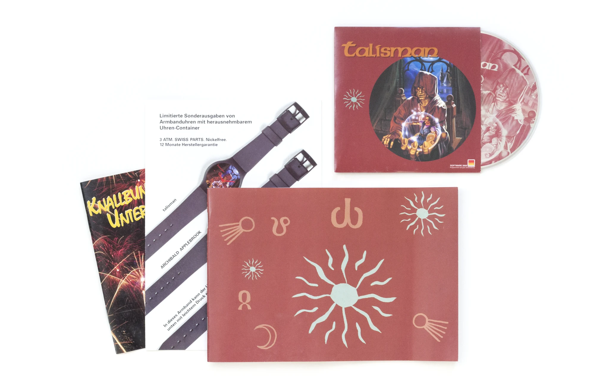 Photo of the content of Talisman (1995, PC, DE) Photo of the content of Talisman (1995, PC, DE); developed by Software 2000, published by Software 2000; Hi-res 3D box available at https://bigboxcollection.com