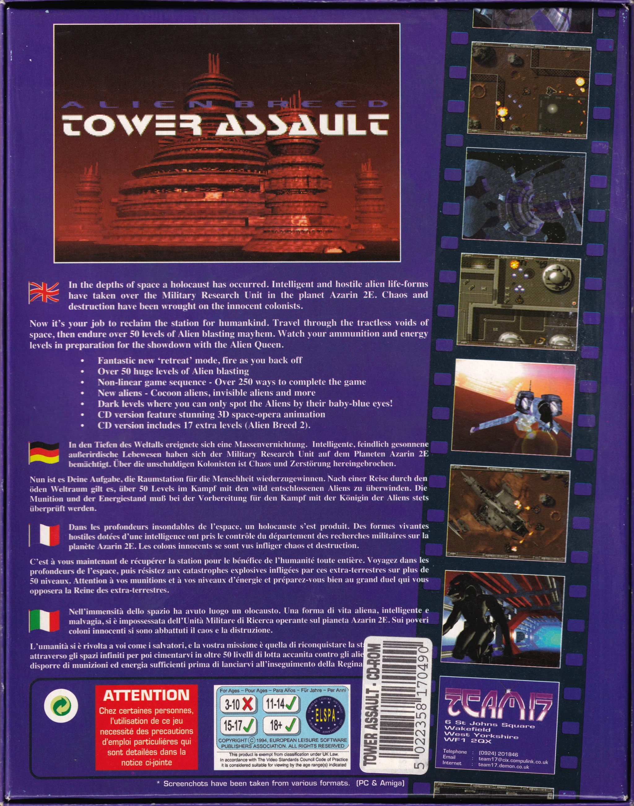 Big Box Collection: Alien Breed: Tower Assault (1994, PC, DE)