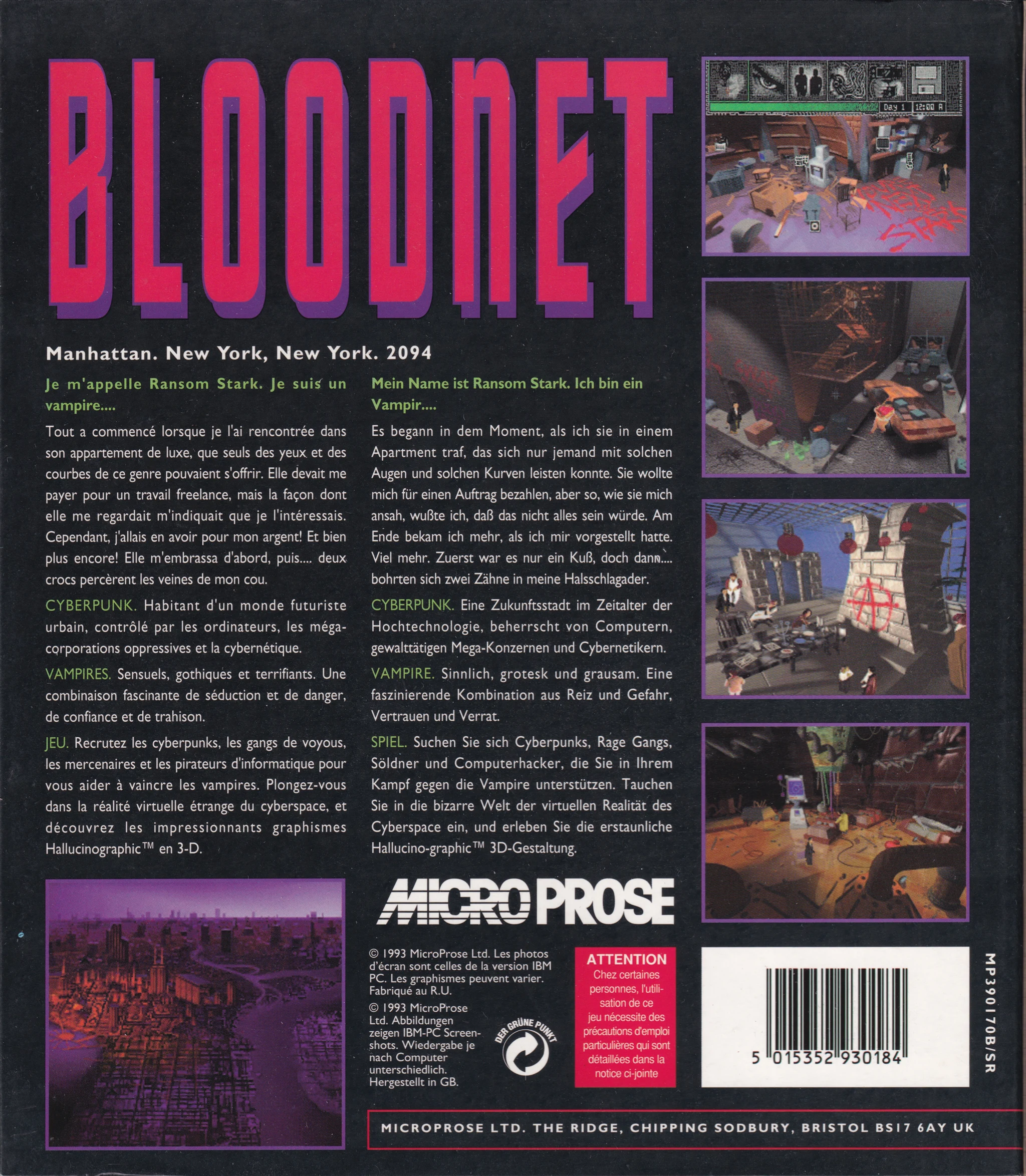 Big Box Collection: BloodNet (1993, PC, EU)