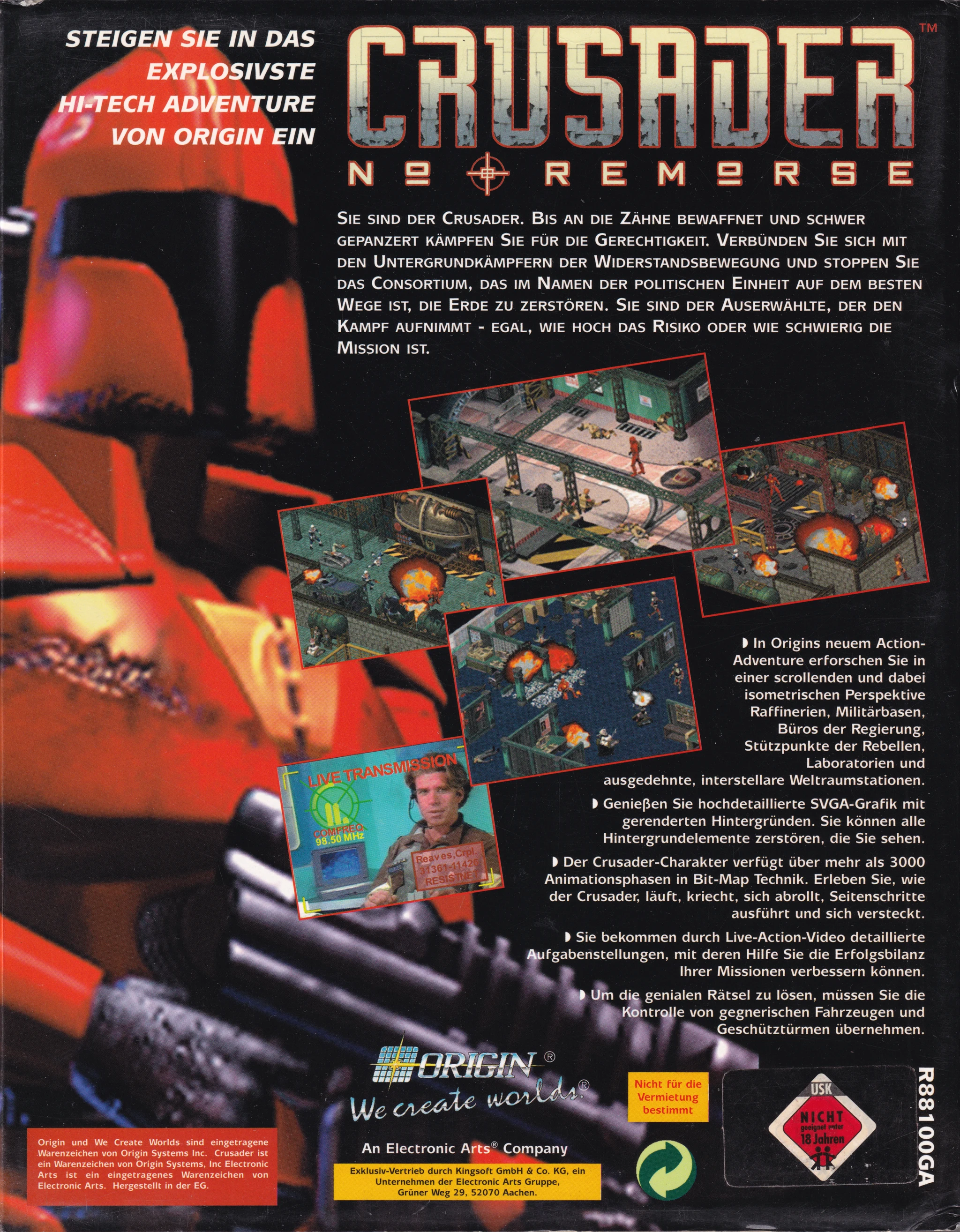 Crusader no remorse PC big box carton FR