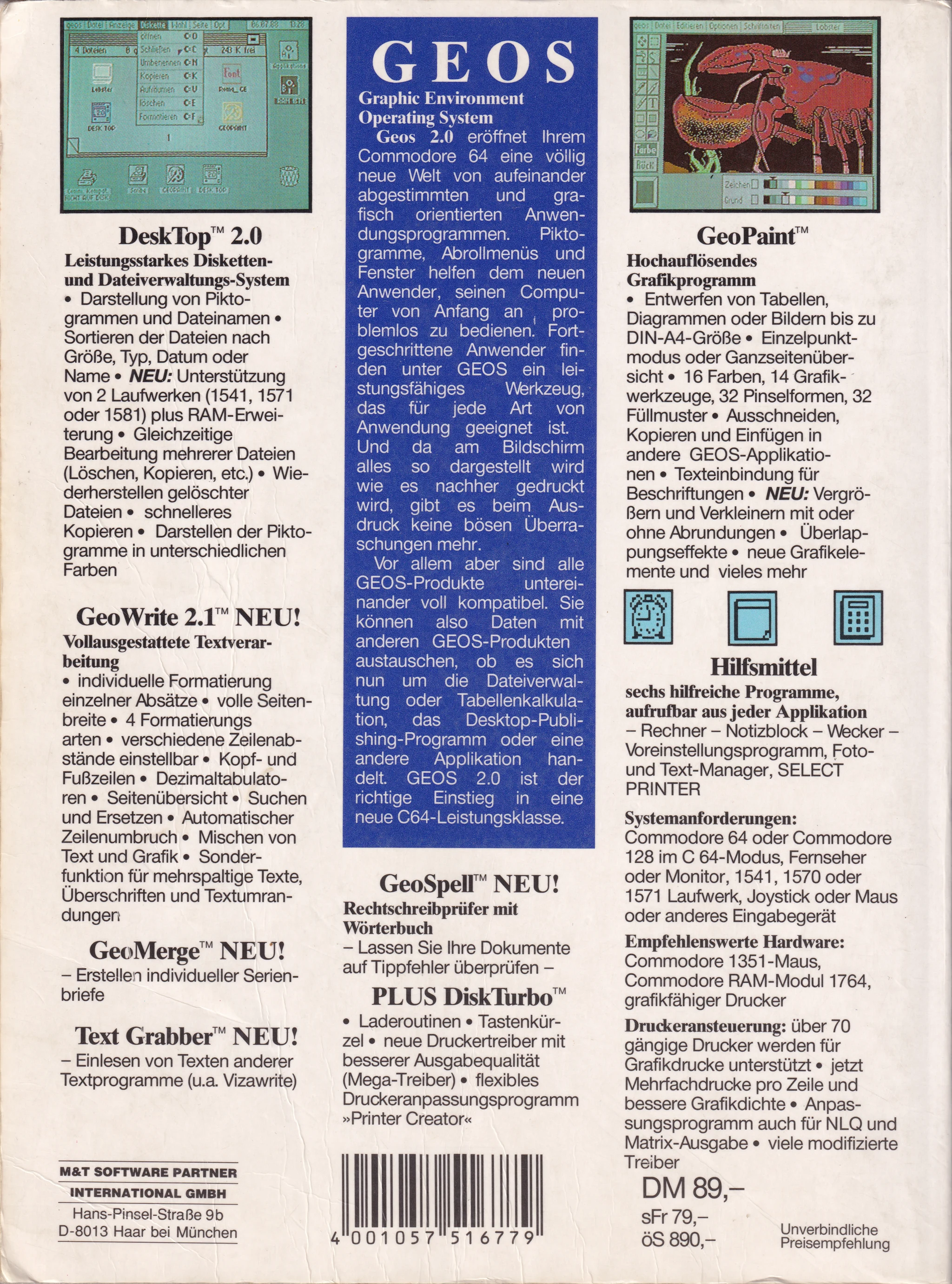 Retro Geos Big Box Collection: GEOS 2.0 (1991, C64, DE)